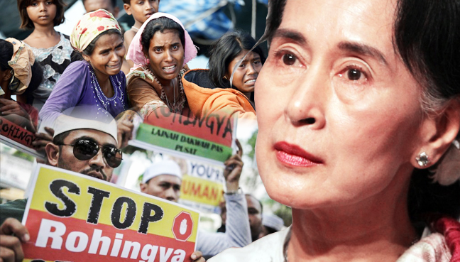 Aung San Suu Kyi Rohingyas muslim genocide islam birmanie